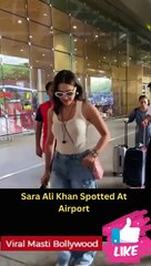 Download Video: Sara Ali Khan Spotted At Airport