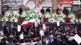 Reisi ve 8 kişinin öldüğü helikopter kazası sonrası İran'da matem töreni