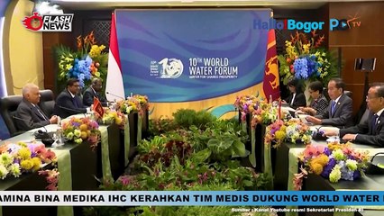 Di Bali, Jokowi dan Presiden Sri Lanka Bahas Kerjasama Erat di World Water Forum