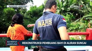 Polisi Gelar Rekonstruksi Pembuang Bayi di Aliran Sungai
