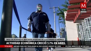 Crece 0.1% la actividad económica en México durante abril; informó el Inegi
