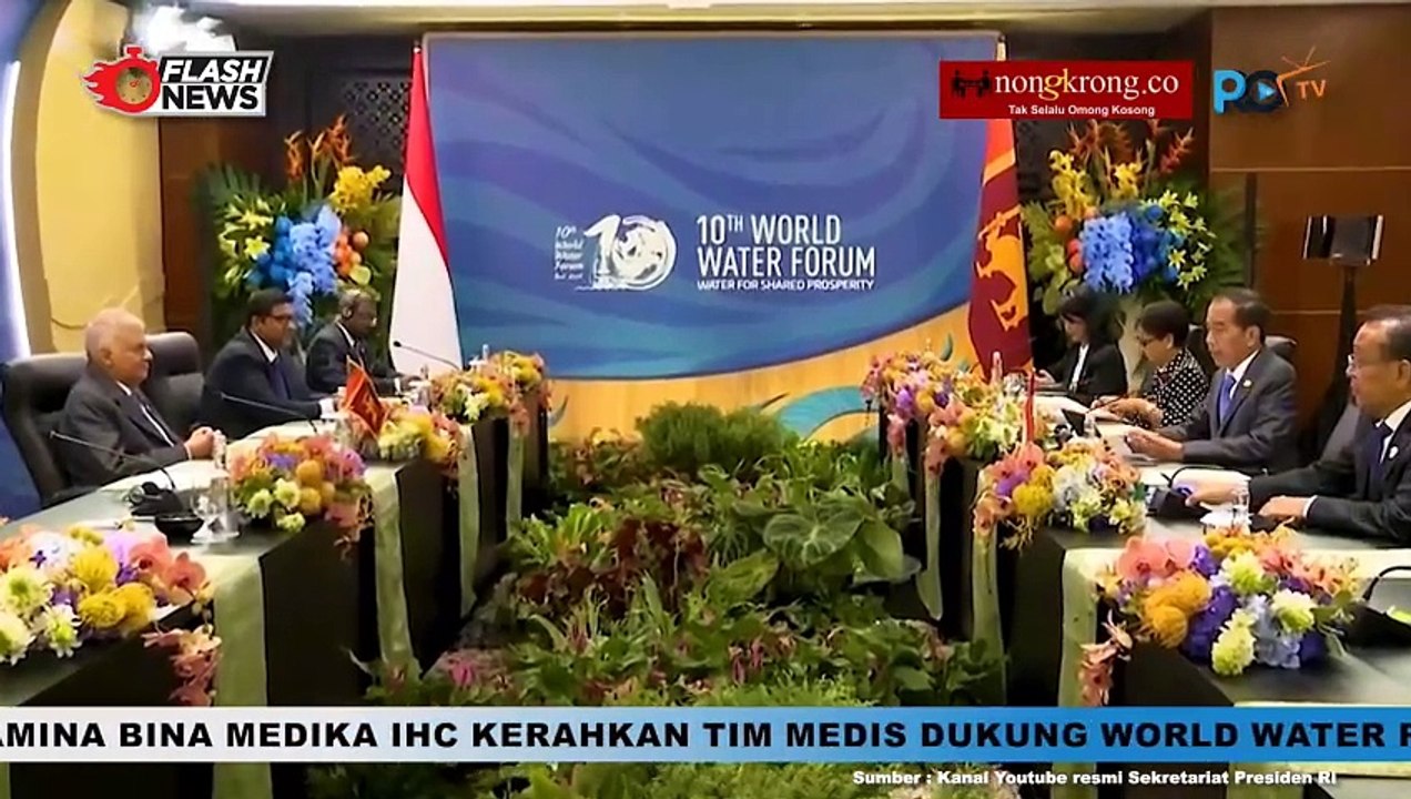 Jokowi Bertemu Presiden Sri Lanka di Bali