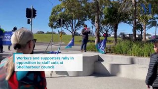 Shellharbour council workers rally outside Civic Centre | 21 May 2024
