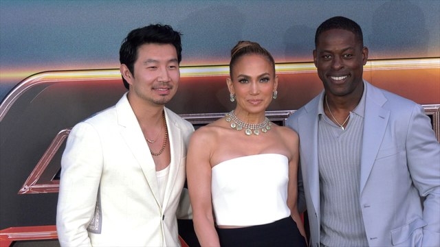 Simu Liu, Jennifer Lopez, Sterling K. Brown attend Netflix's Atlas Los Angeles premiere black carpet