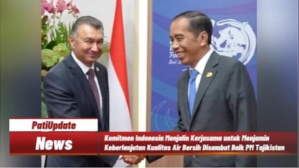 Jokowi dan PM Tajikistan Bahas Penguatan Kerjasama Pengelolaan Air