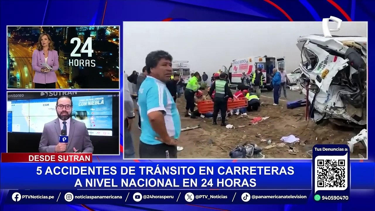 Accidentes de tránsito: en 24 horas se registraron 5 siniestros viales a nivel nacional