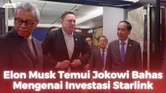 Elon Musk Temui Jokowi Bahas Mengenai Investasi Starlink