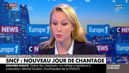 Grève dans les transports - Le coup de colère de Marion Maréchal contre les syndicats : "Il faut interdire les grèves pendant les vacances et les jours fériés