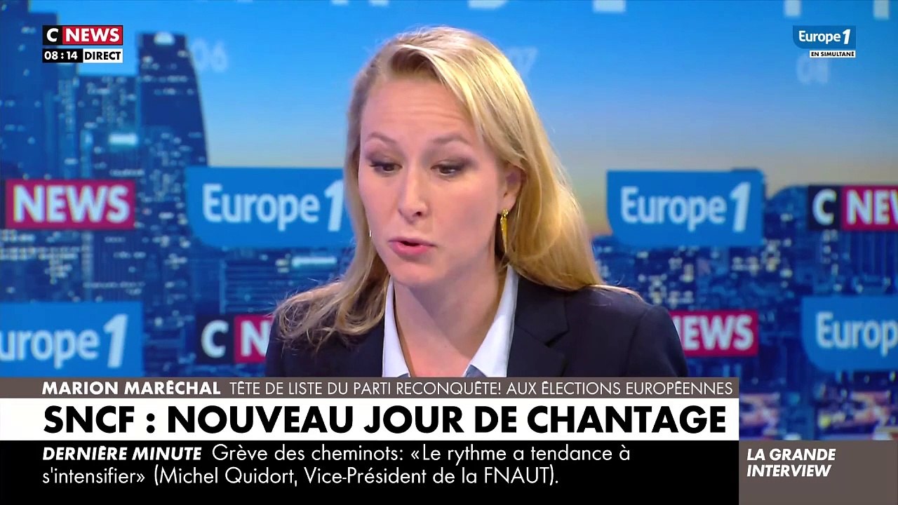 Grève dans les transports - Le coup de colère de Marion Maréchal contre les syndicats : "Il faut interdire les grèves pendant les vacances et les jours fériés