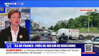 Grève SNCF: il y a près de 480 km de bouchons en Île-de-France