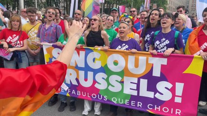 Des milliers de personnes défilent dans la capitale à l'occasion de la Brussels Pride