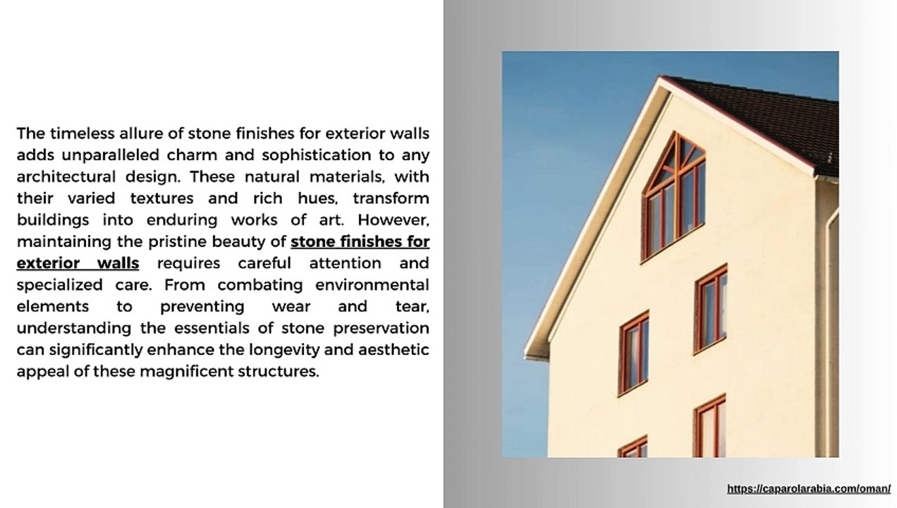 Essential Tips for Preserving the Beauty of Stone Finishes on Exterior Walls