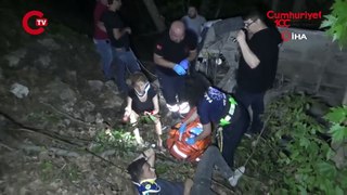 Yer Antalya... Polisten kaçarken 100 metrelik uçuruma yuvarlandılar: 3 yaralı