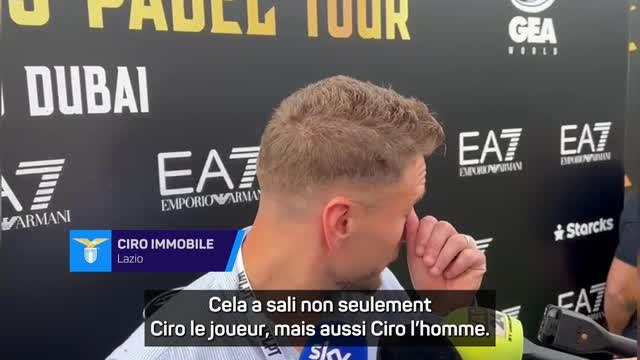 Lazio - Immobile : Cela a sali non seulement Ciro le joueur, mais aussi Ciro l'homme