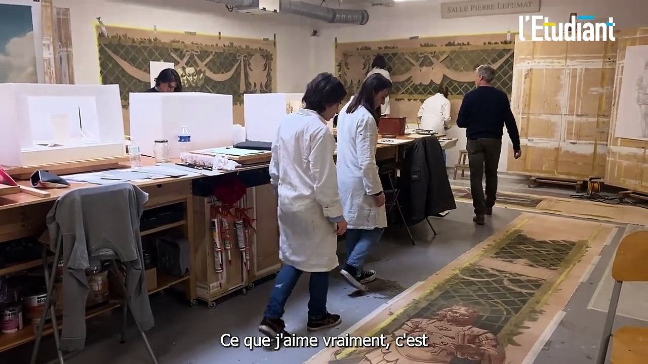 Charlotte, étudiante en peinture murale : "Il faut avoir envie de se donner à 100%"