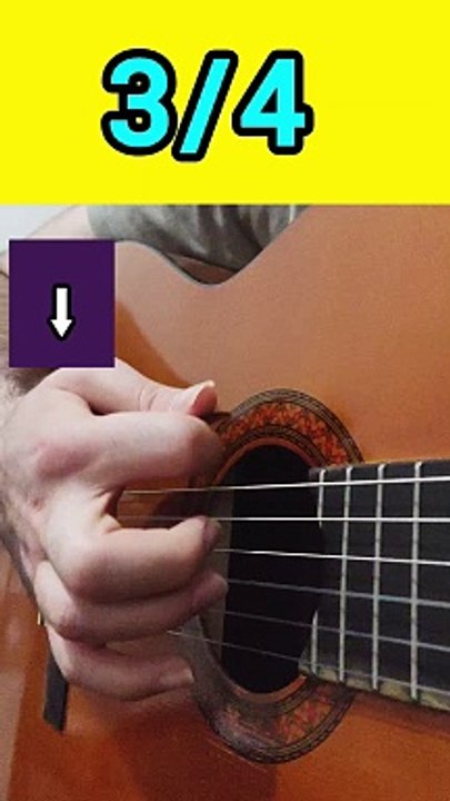 3-4 rhythm guitar strumming technique