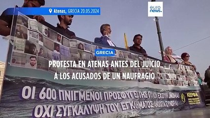 Protesta en Atenas por un juicio contra traficantes de personas