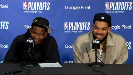 Anthony Edwards et Karl Anthony Towns imite Ice Cube et Chris Tucker