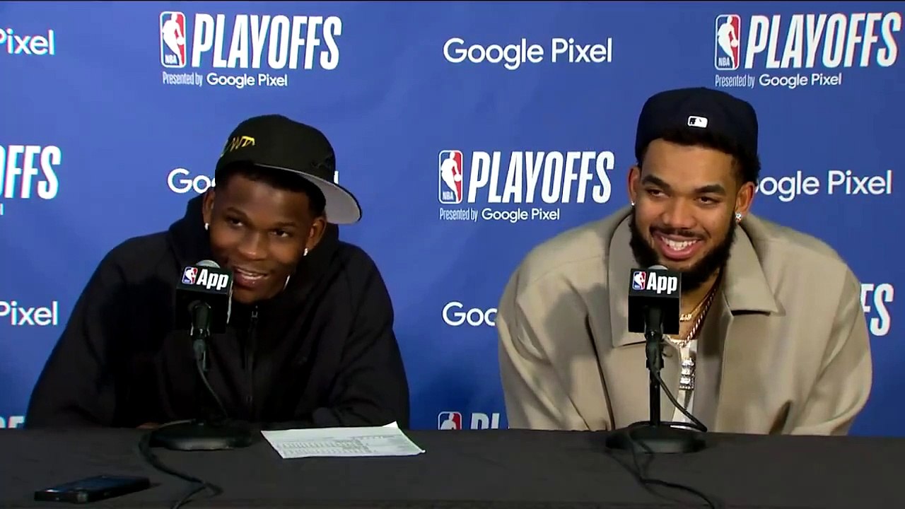 Anthony Edwards et Karl Anthony Towns imite Ice Cube et Chris Tucker