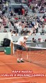 Rafa Nadal vuelve a las pistas de Roland Garros: imposible no emocionarse