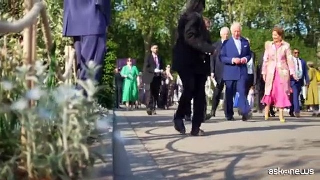 Il re Carlo III e la regina Camilla al Chelsea Flower Show