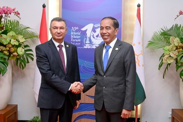Bertemu PM Tajikistan, Presiden Jokowi Bahas Kerja Sama Pengelolaan Air