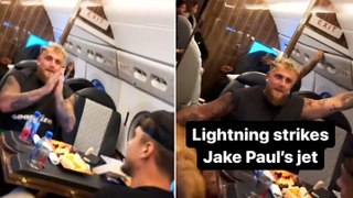 Jake Paul’s £30m private jet ‘struck by lightning mid-flight’
