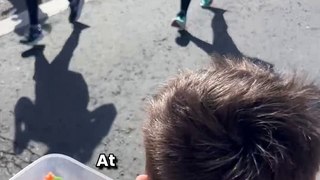 You Won't Believe This!  Autistic Boy Sweet Gesture at Marathon Melts Hearts