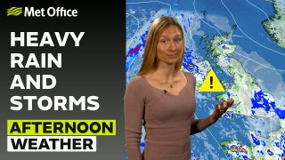 Met Office Afternoon Weather Forecast 21/05/24 -  Storm and rain warnings in force