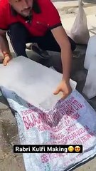 Rabri Kulfi Making-- Indian street food