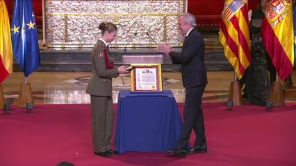 La princesa Leonor: "Gracias a los que habéis hecho posible que me sienta una maña más"