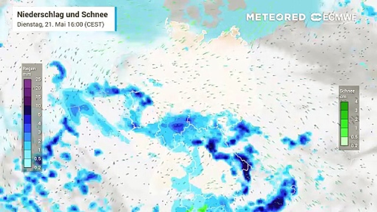 Hier ziehen die neuen Schauer und Gewitter über Deutschland hinweg!