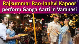 Mr & Mrs Mahi: Rajkummar Rao and Janhvi seek blessings in Varanasi