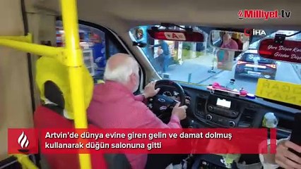 Gelin arabası için 'farklı birşey olmasını istedim' dedi! Hiç kimsenin yapmadığını yaptı