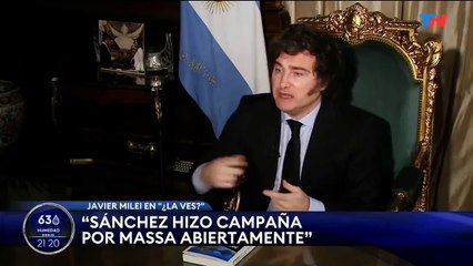Javier Milei estalla contra Sánchez: "hizo campaña para Massa"