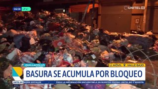 La basura se acumula más en Quillacollo debido al bloqueo en el botadero y vecinos amenazan con medidas indefinidas