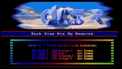 Amiga Cracktro - Rockstar Ate My Hamster by Tristar & Doughnut Cracking Service