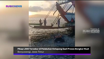 Pikap L300 Tercebur di Pelabuhan PT ASDP Ketapang Saat Proses Bongkar Muat, Pagi Ini Sudah Dievakuasi Petugas