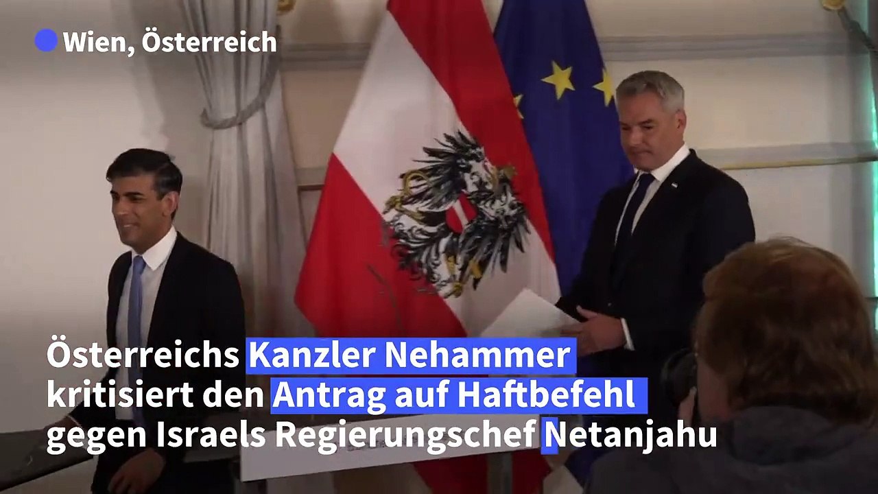 Nehammer: Haftbefehl gegen Netanjahu 'nicht hilfreich'