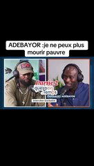 Emmanuel Adebayor a déclaré : "Je ne peux plus mourir pauvre" (VIDEO)