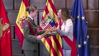 La Princesa Leonor agradece el respeto de los aragoneses tras recibir las máximas distinciones