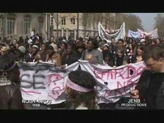 MANIFESTATION LYCEENS PARIS 10.04.2008