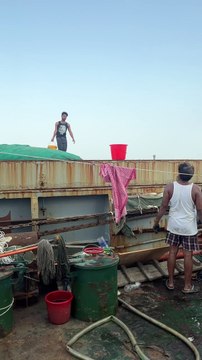 11 crew members stranded on vessel for 45 days, with limited food, water, electricity