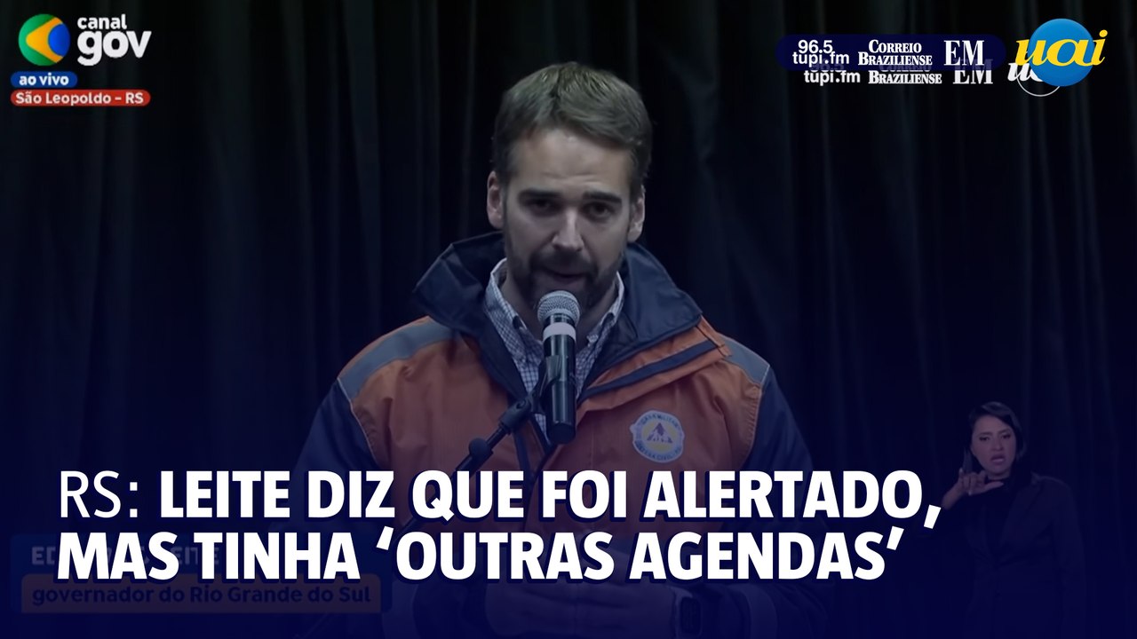 Eduardo Leite reconhece que estudos alertaram riscos de enchentes no RS