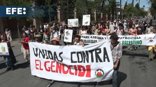Una manifestación reclama en Sevilla la ruptura de relaciones universitarias con Israel