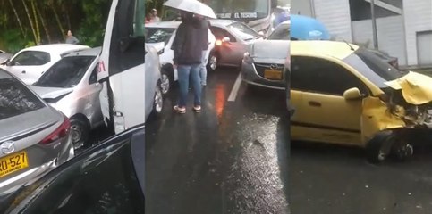 ¡Hay heridos! Choque múltiple en Vizcaya por bus sin frenos