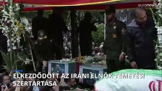 Elkezdődött az iráni elnök háromnapos temetési szertartása