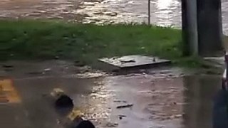 Medellín fuerte aguacero inundaciones