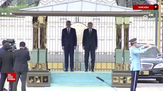 Cumhurbaşkanı Erdoğan, Romanya Başbakanı Ciolacu ile görüştü