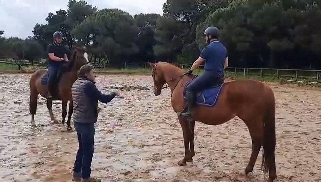 Jean-Benoit Lagedamont, moniteur d'équitation aux écuries du Moulin Moreau